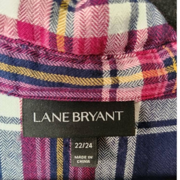 Lane Bryant Classic Button-Front Tie-Waist Tunic - Picture 6 of 7